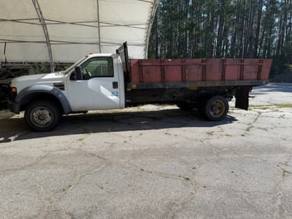 2008 FORD F-450 FLATBED DUMP