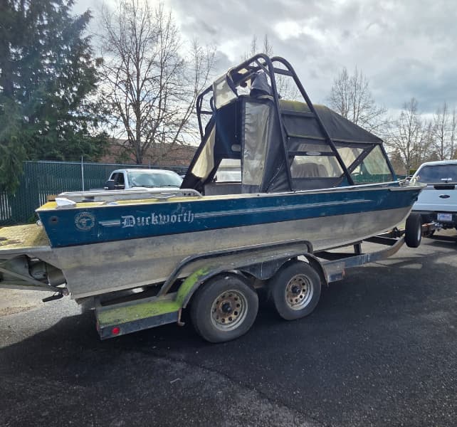 1994 Duckworth 20' Silverwing Jet Drive Boat With Trailer