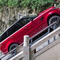 Watch a Range Rover Sport climb stairs like a champ