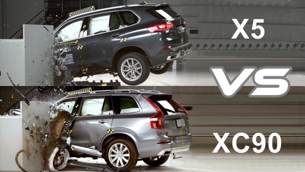 2019 BMW X5 vs 2019 Volvo XC90 - CRASH TEST