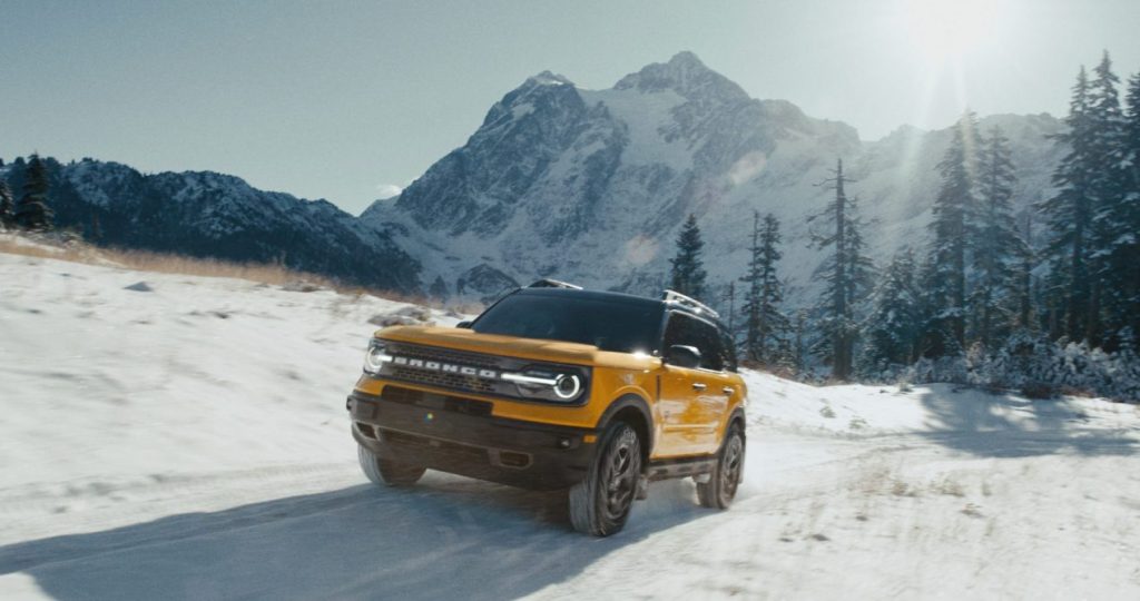 2022 Ford Bronco Sport – Badlands Edition-Modell hier abgebildet