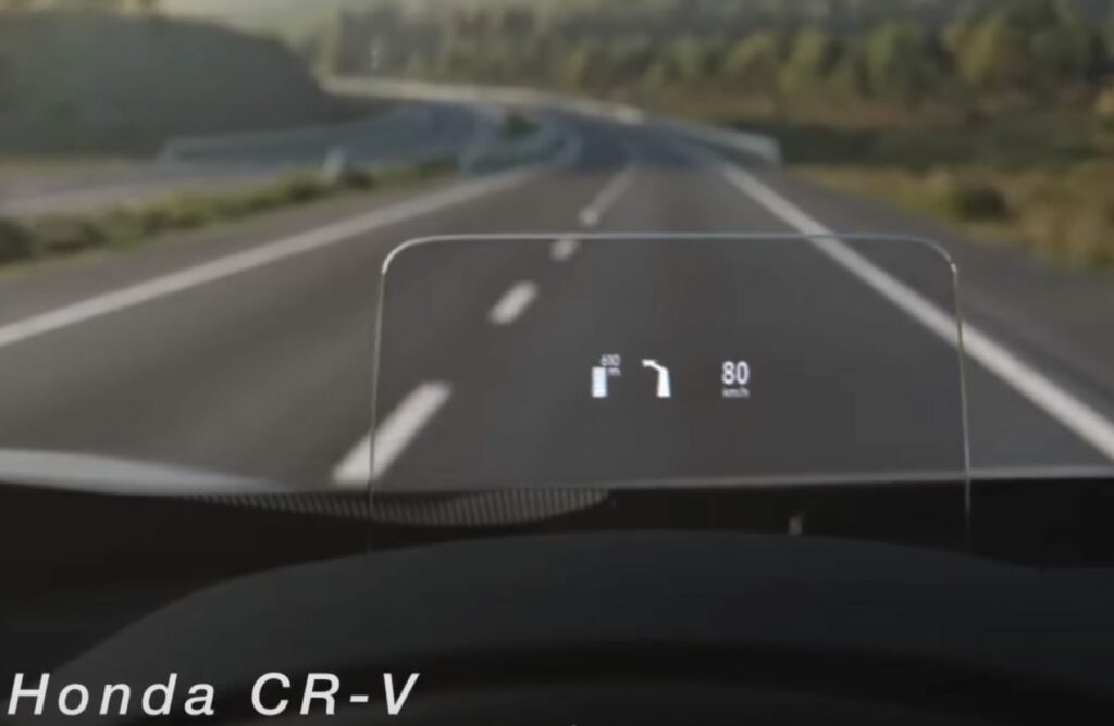 Honda crv hud nvigation speed