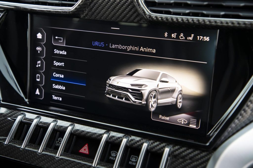 lamborghini urus interior dash