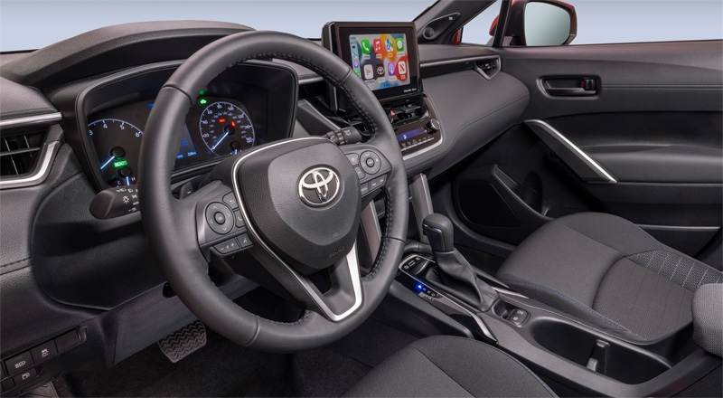 2023 Toyota Corolla Cross Hybrid SE SUV interior | Toyota