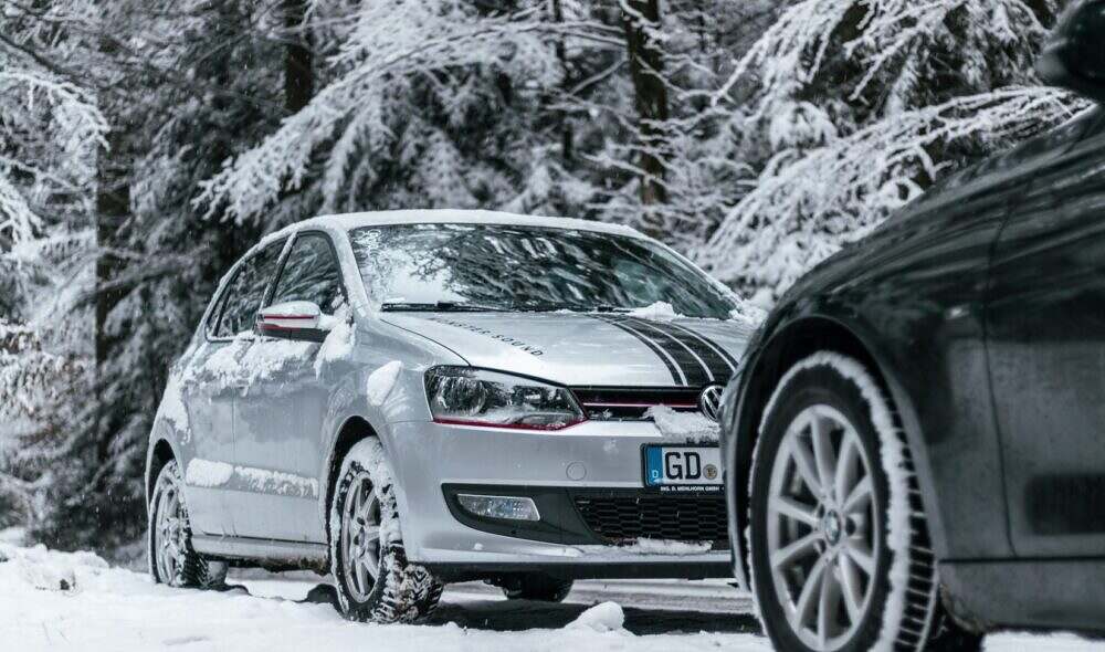 cars in snow