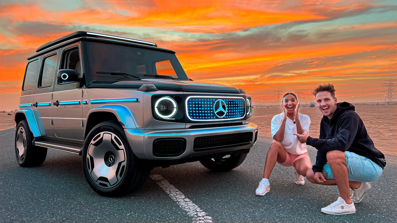 Supercar Blondie Takes an Electric G-wagon Concept Car Out for a Spin