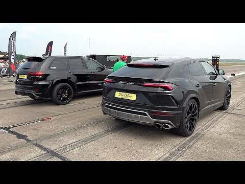 Jeep Trackhawk Drag Race et Lamborghini Urus