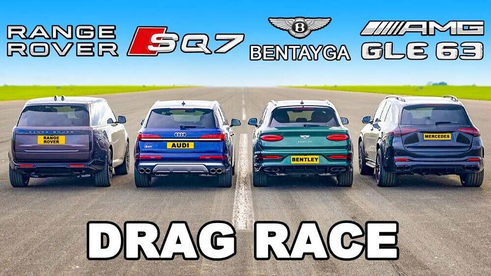 Carwow Drag Races 4 of the Most Expensive SUVs in Production