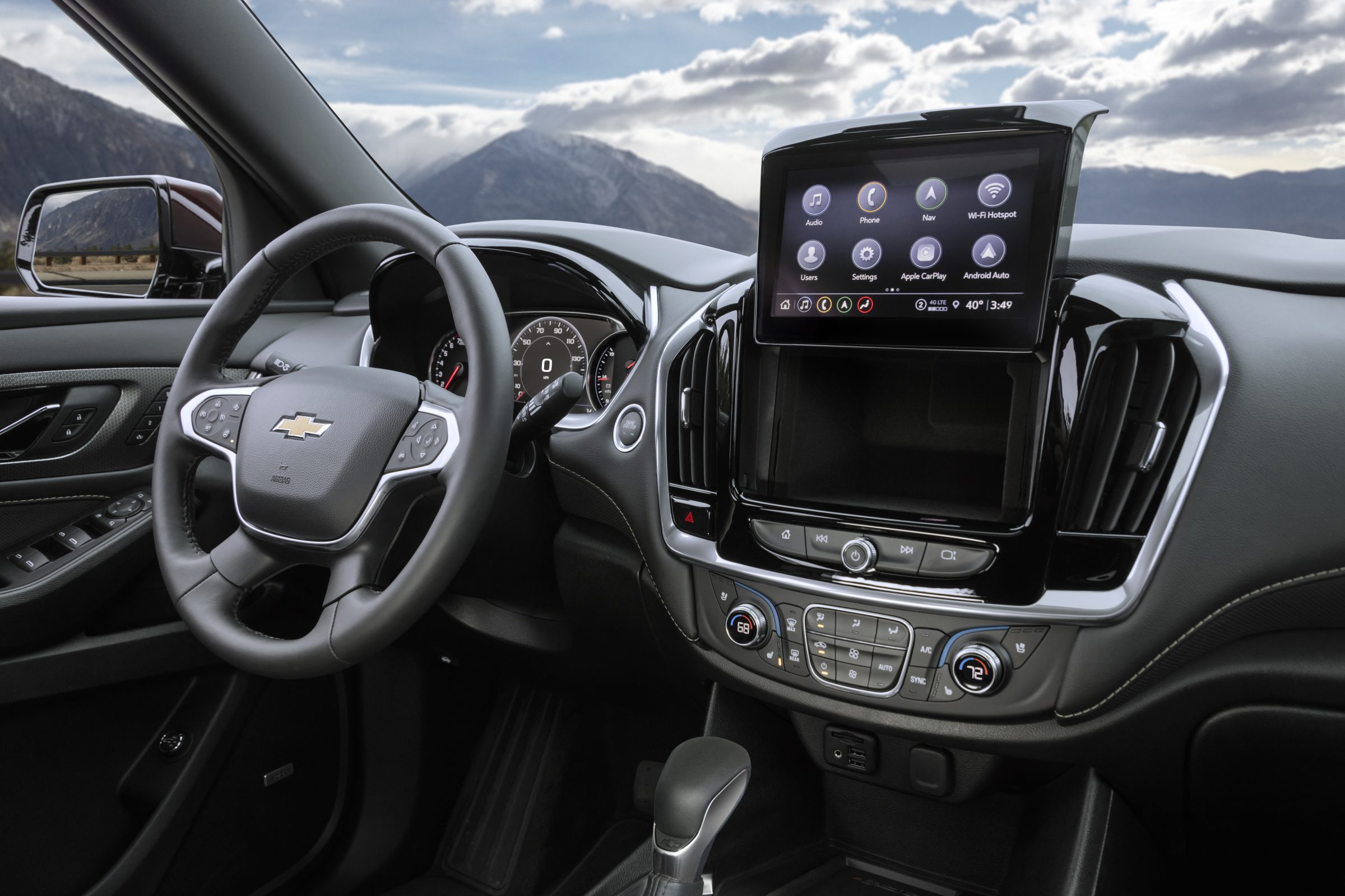 Tableau de bord intérieur du Chevrolet Traverse Premier SUV