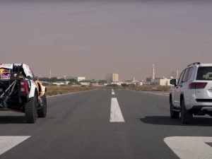 Carwow drag races a Toyota GR Dakar Hilux and a Land Cruiser GR Sport
