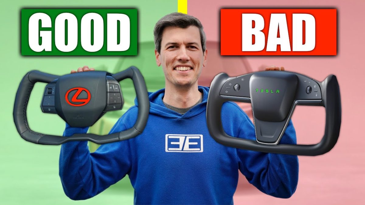Engineering Explained Compares Tesla's and Lexus Steering Wheel Yokes