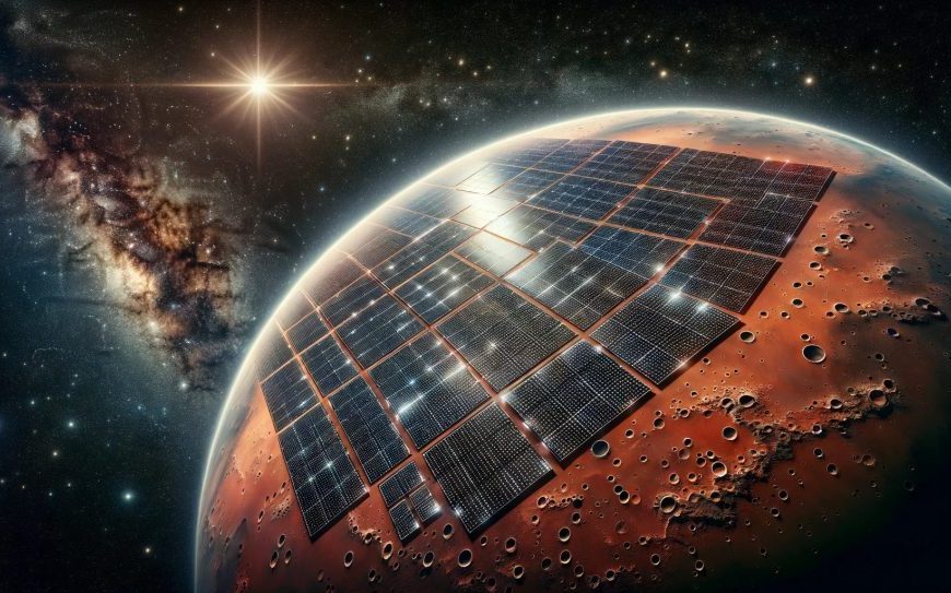 Cover Mars with solar panels