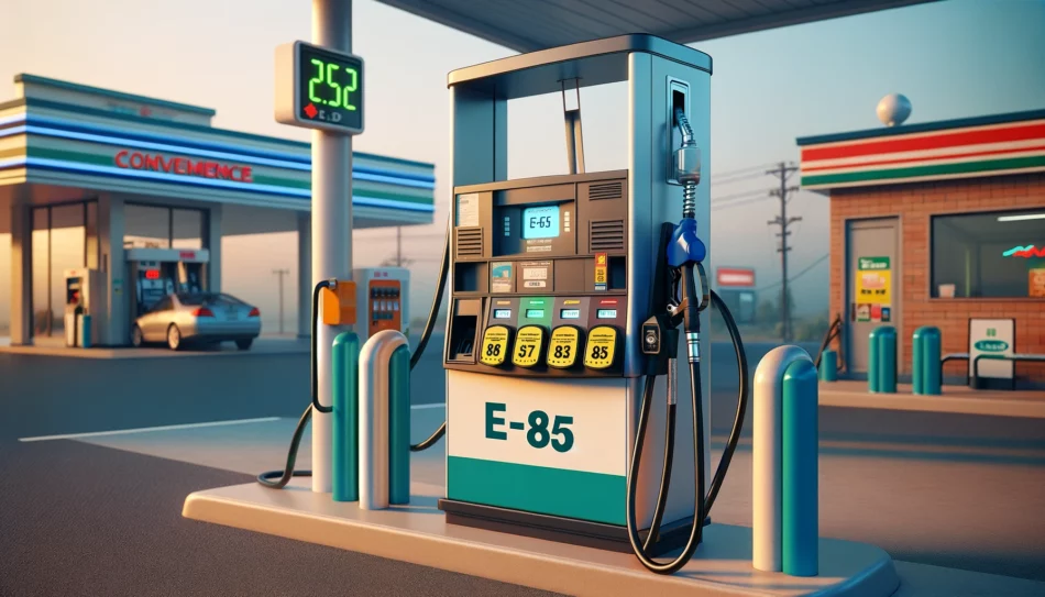 Combustible flexible E85 frente a gasolina normal
