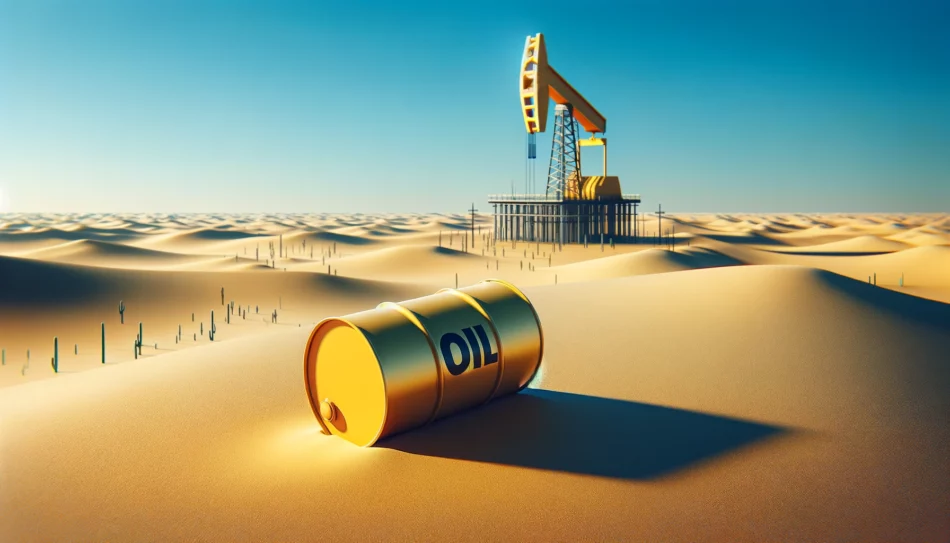 Minería de petróleo en el desierto