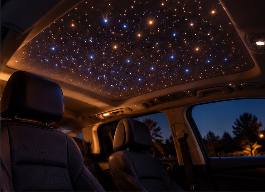 A Starry-night Cabin Light